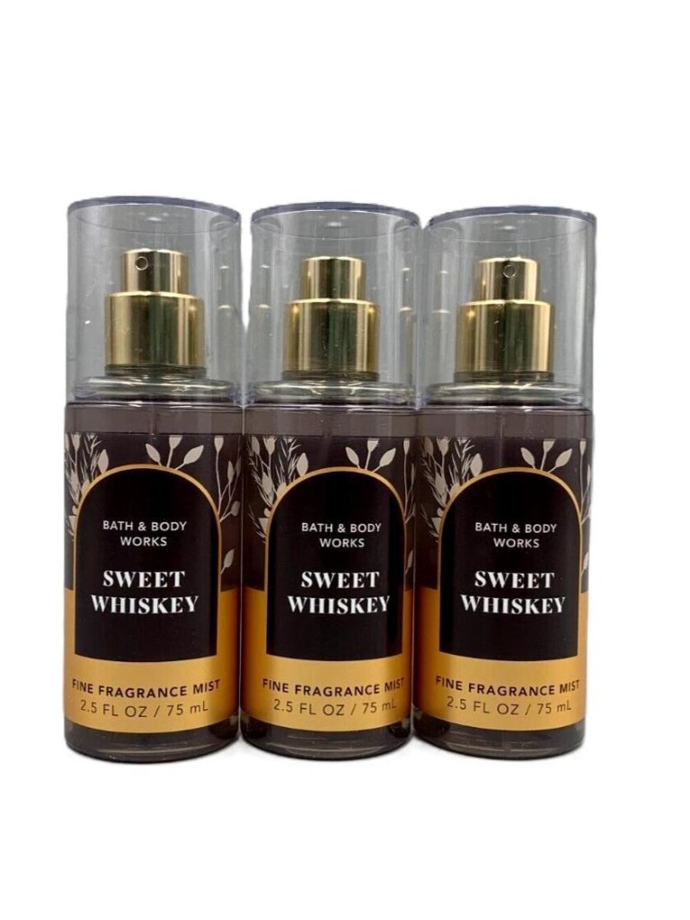 Bath and Body Works Sweet Whiskey Fragrance Mist Mini Set of 3